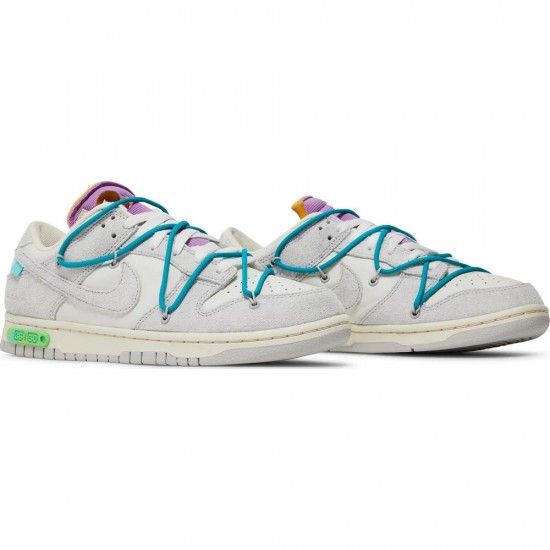 Off-White x Dunk Low Lot 36 Of 50 DJ0950 107 Suede Shoes