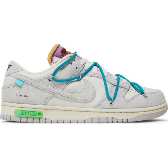 Off-White x Dunk Low Lot 36 Of 50 DJ0950 107 Suede Shoes