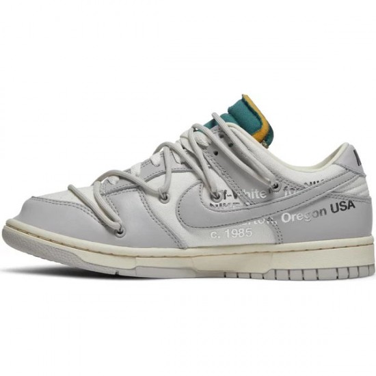 Off-White x Dunk Low Lot 42 Of 50 DM1602 117 Leather Shoes