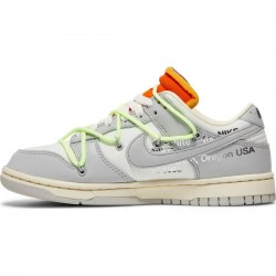 Off-White x Dunk Low "Lot 43 Of 50" DM1602 128 Leather Shoes