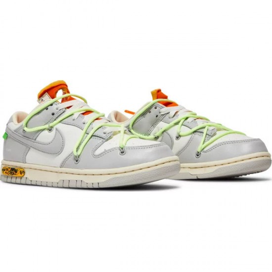 Off-White x Dunk Low Lot 43 Of 50 DM1602 128 Leather Shoes