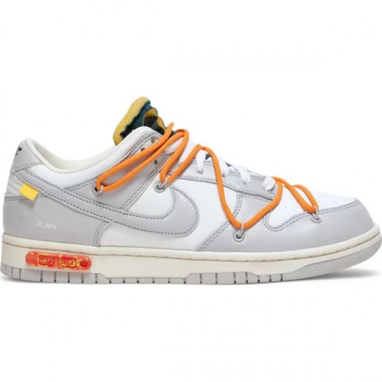 Off-White x Dunk Low Lot 44 Of 50 DM1602 104 Leather Shoes