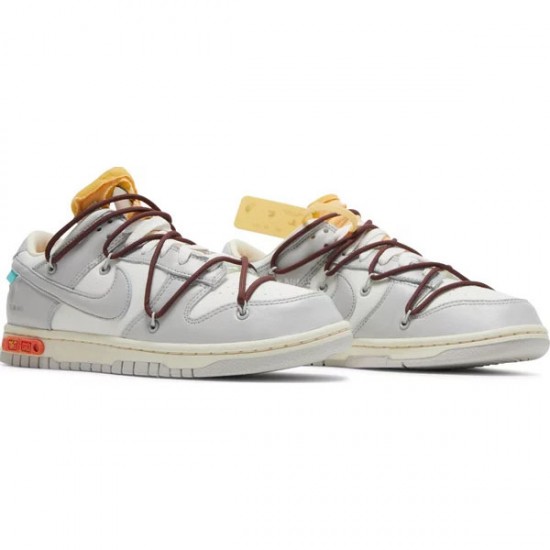 Off-White x Dunk Low Lot 46 Of 50 DM1602 102 Leather Shoes