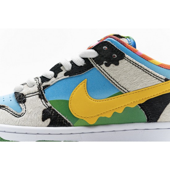 Ben Jerrys x Nike SB Dunk Low Chunky Dunky CU3244-100 W/M White Blue Shoes