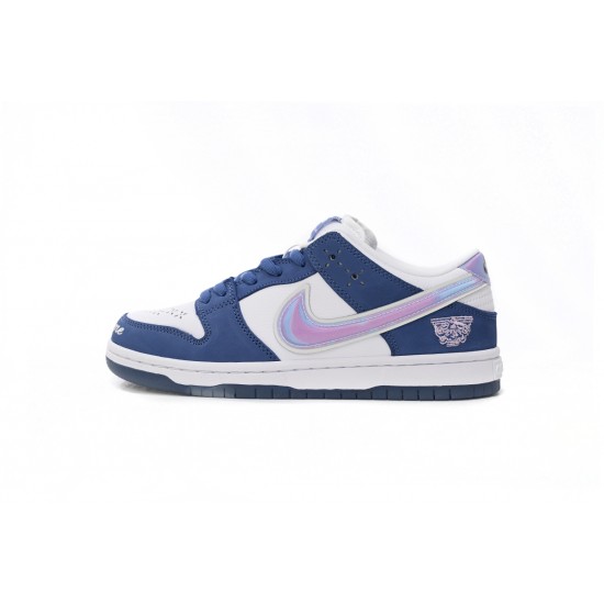 Born x Raised x Nike SB Dunk Low Blue White FN7819-400 Women/Men Shoes